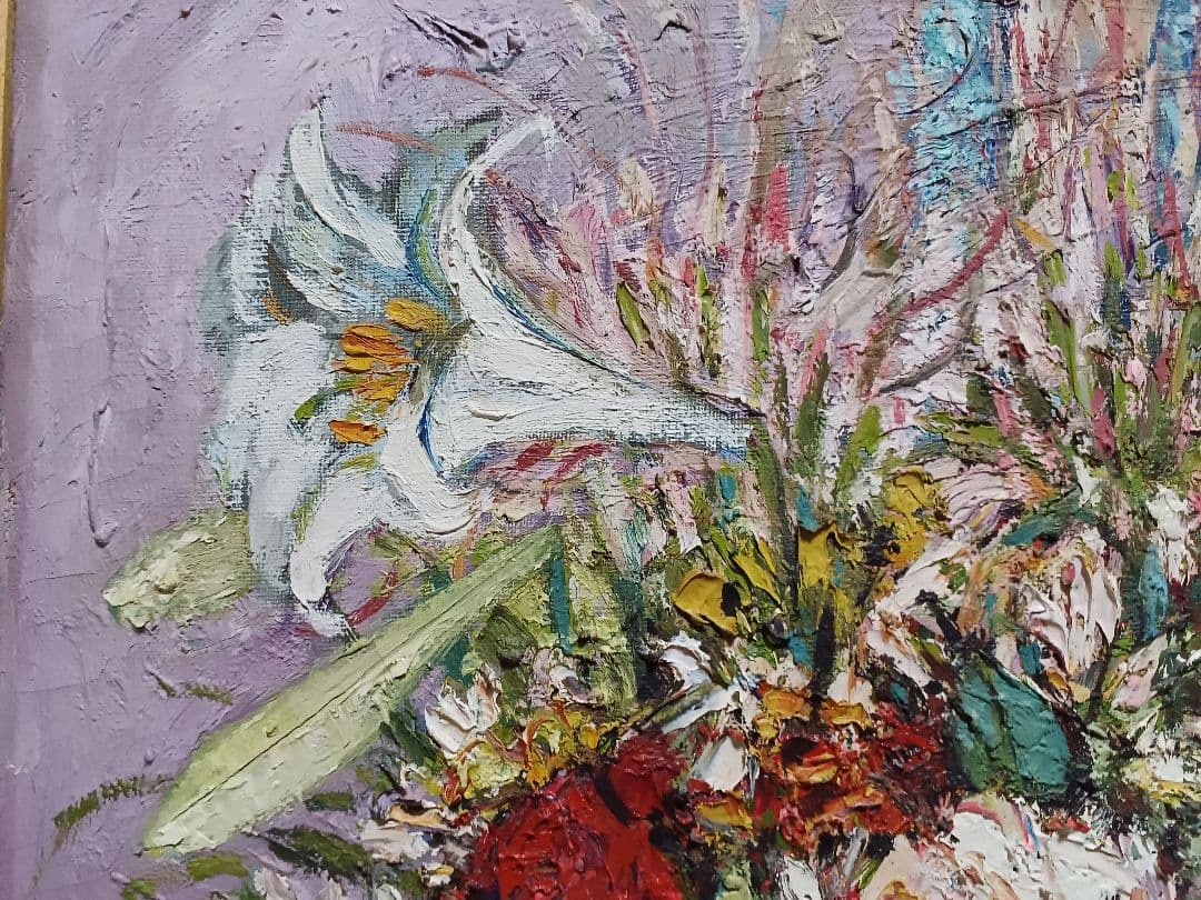 ◆原田雅兆　「blossom」（仮題）　油彩　F6号　元現展創立会員・副会長◆