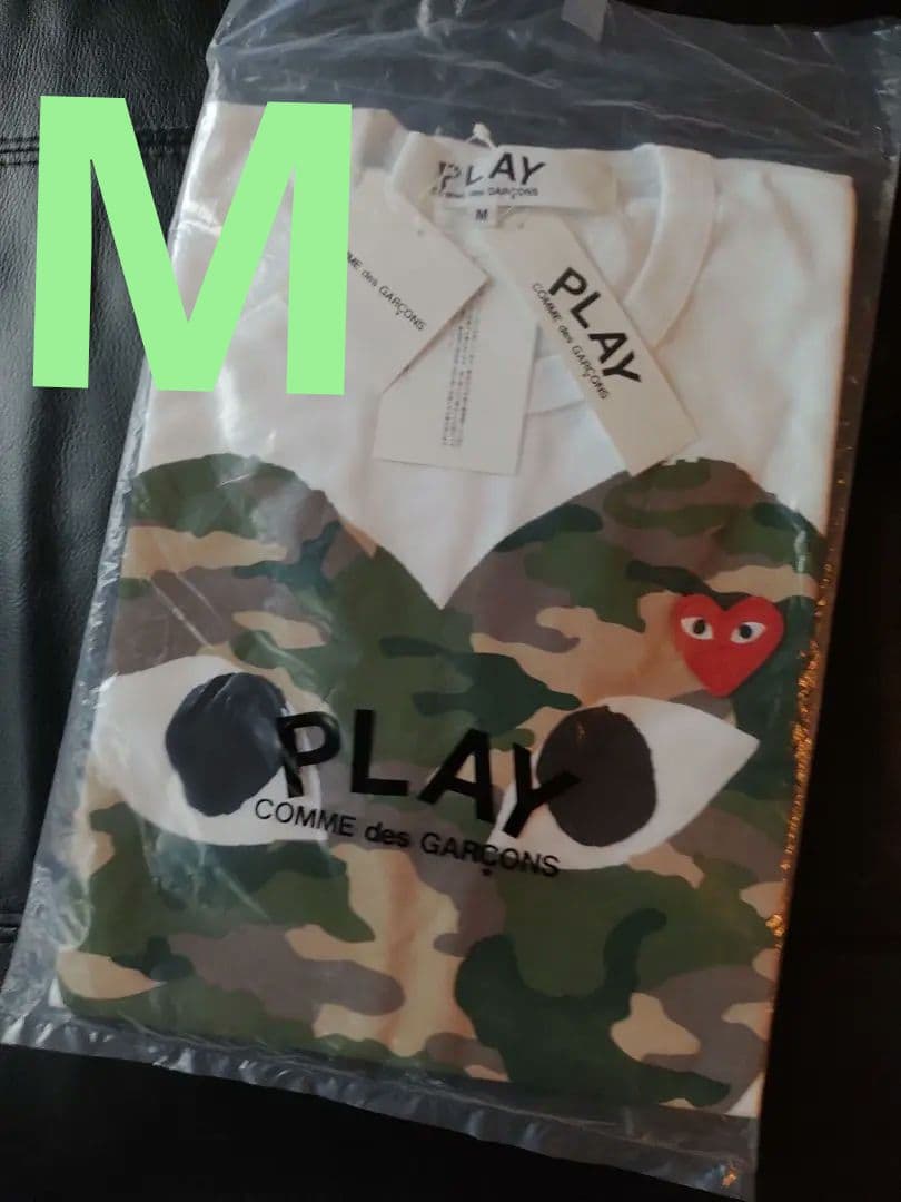 М正規品　PLAY COMME des GARÇONS 迷彩柄Tシャツ М