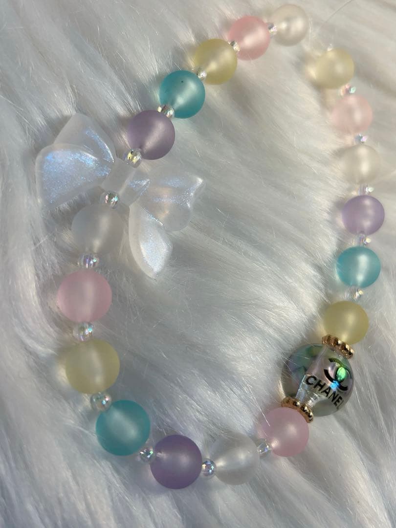 ✧︎*。CHANEL ノベルティ 非売品 リボン付き スマホストラップ ✧︎*。