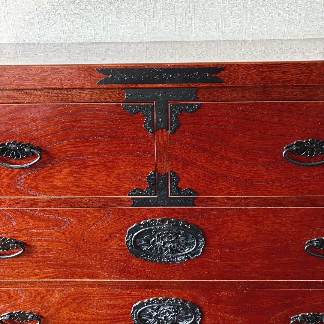 【希少】福島民芸 民芸家具　箪笥　和箪笥　整理タンス　アンティーク　けやき