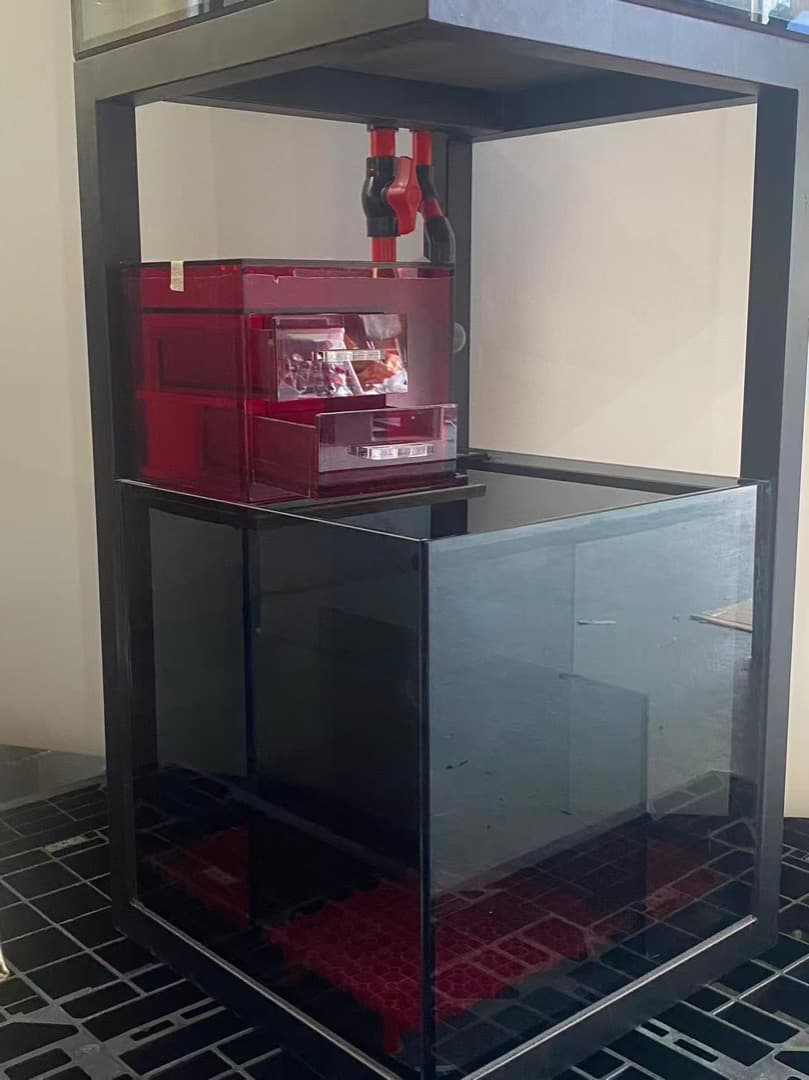 新品水槽オーバーフロー水槽45x45x38高さ80cmアクアリウム水槽引取可能