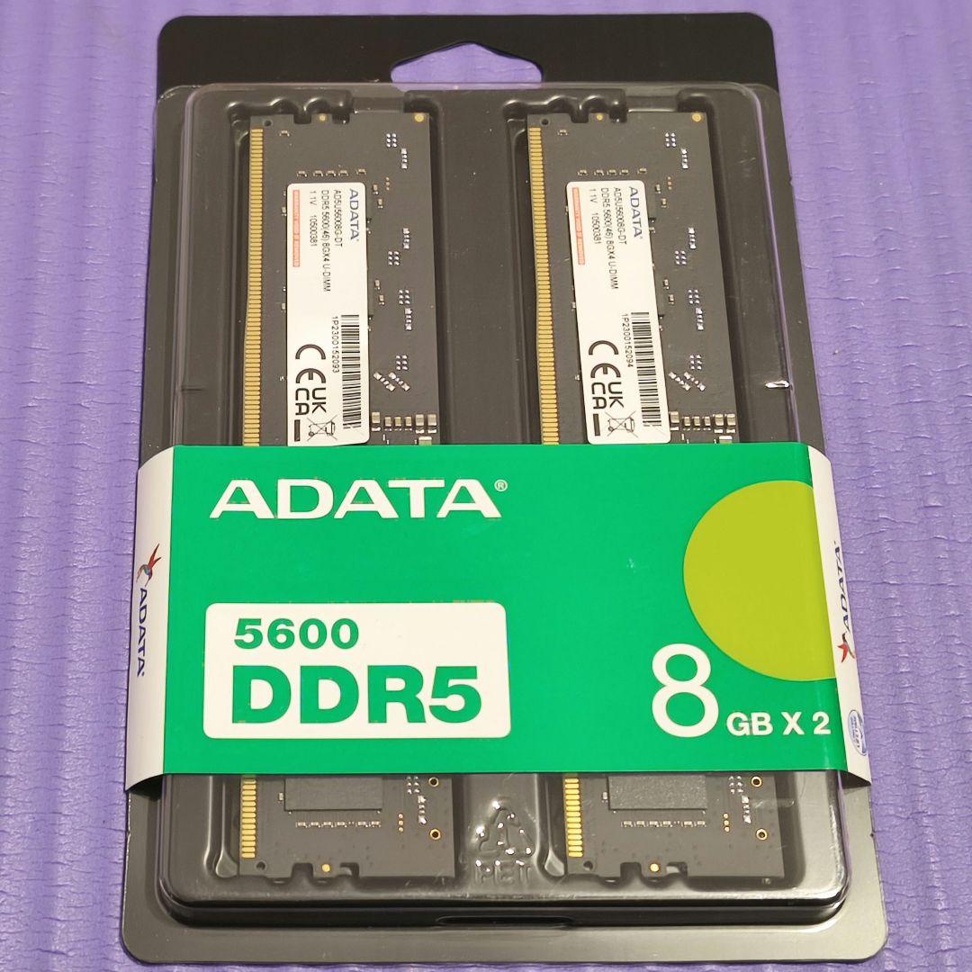 【新品未開封】ADATA DDR5-5600 16GB (8×2)