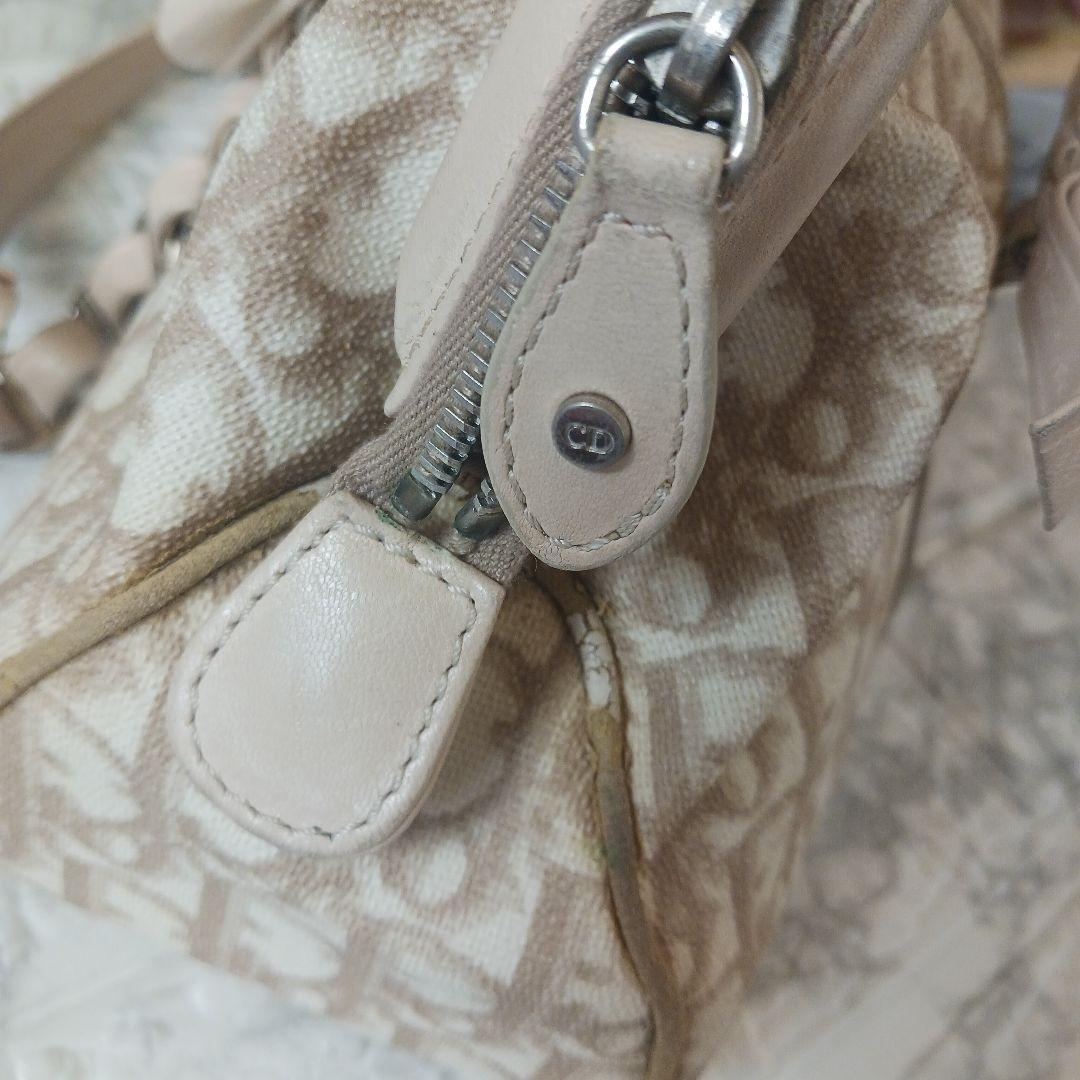 クリスチャンディオール　トロッターロマンティック　リボン　チェーンハンドバッグ