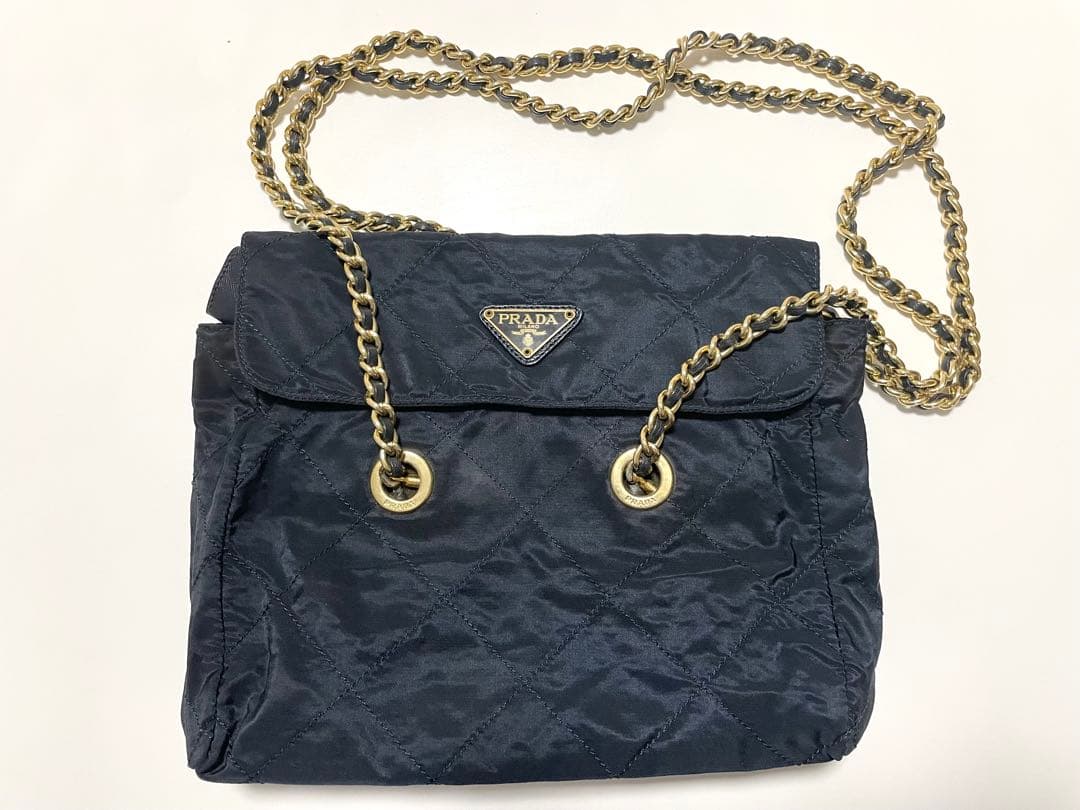 PRADA（プラダ）チェーンショルダーバッグ　ナイロン
