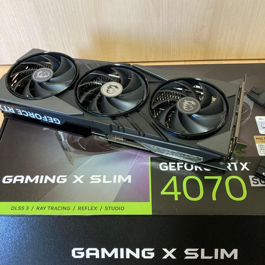 [最終値下げ]MSI RTX4070SUPER Gaming X Slim
