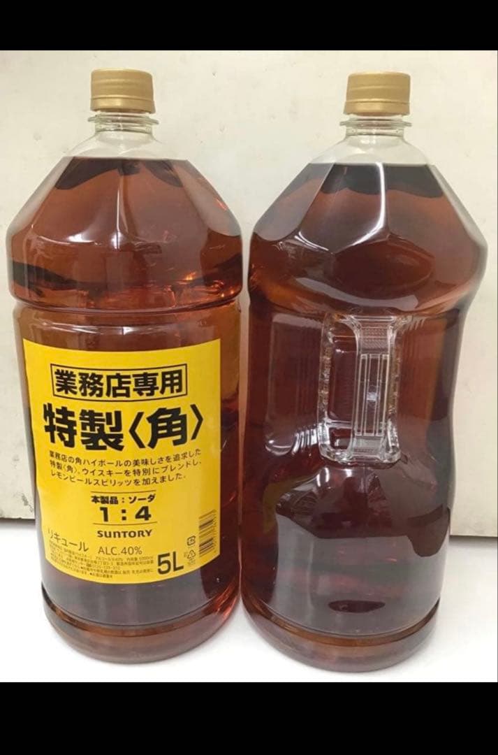 【4本セット最安値!!】SUNTORY 特製ウイスキー 角5L 4本セット