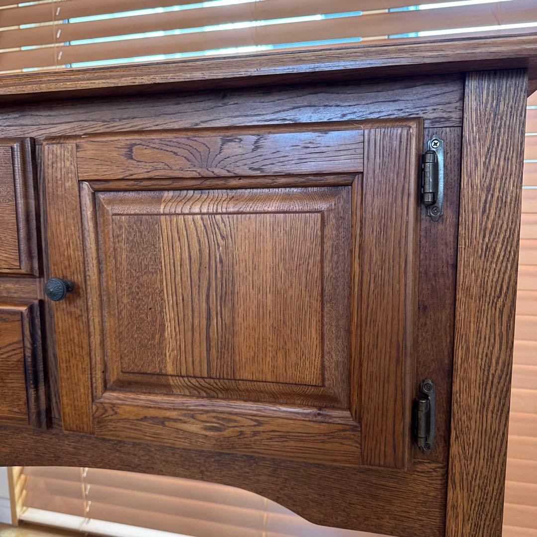 美品 アメリカ製 サイドボード オーク材 アンティーク ヴィンテージ