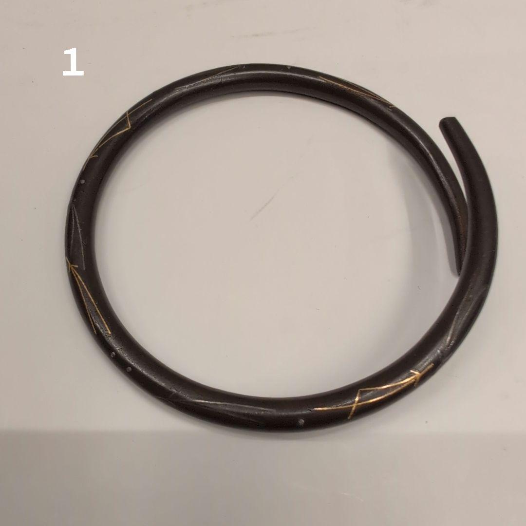 茶道具　釜鐶　嵌金銀松葉　釜釻　釜師　和田美之助造　共箱