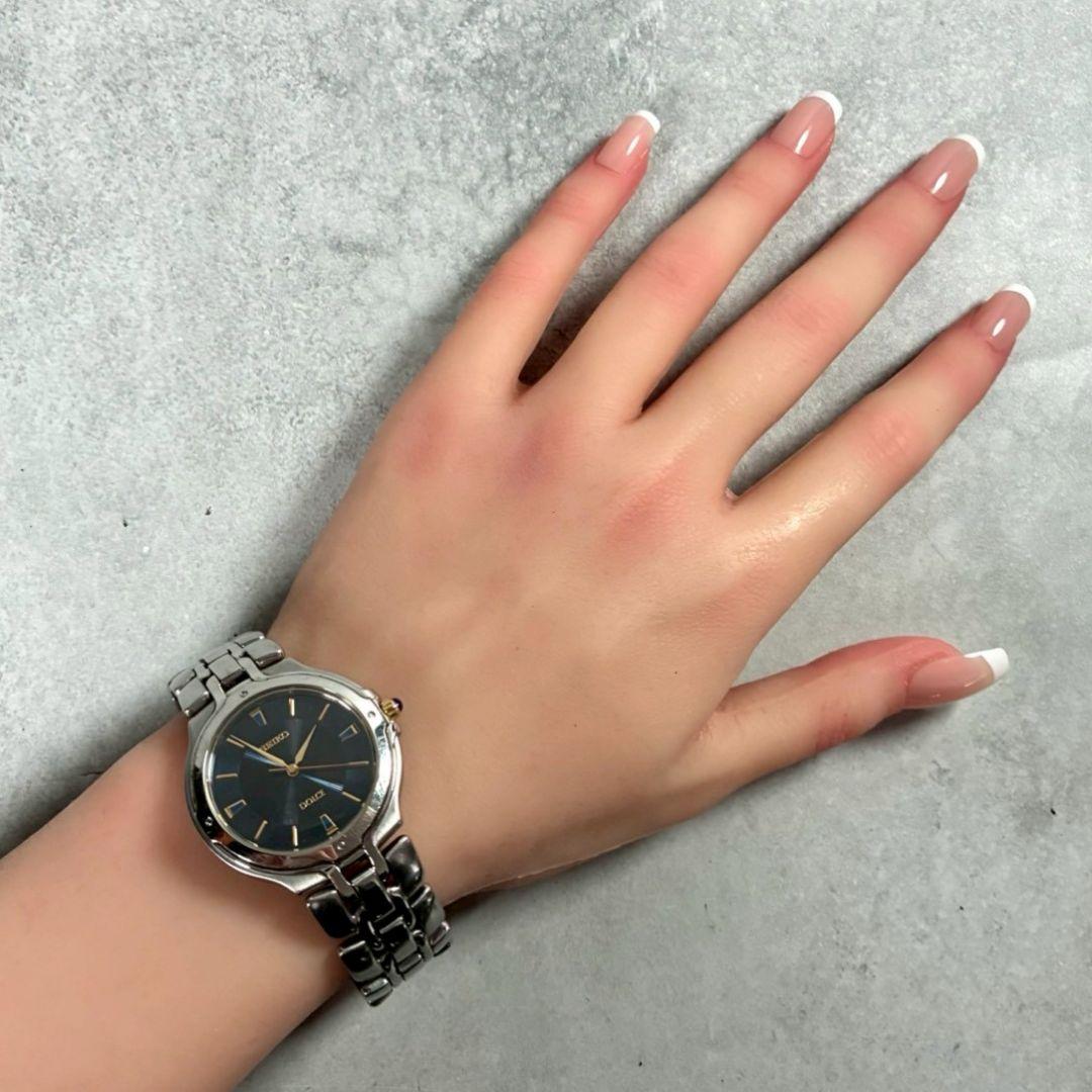 SEIKO セイコー 腕時計 ドルチェ Dolce 青 文字盤 ステンレス