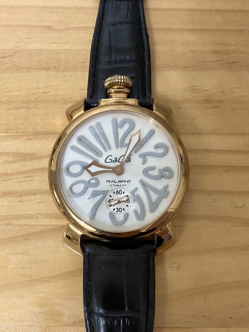 ゆ*き様 GAGAMILANO ガガミラノ 腕時計 手巻き式 マヌアーレ　稼働品