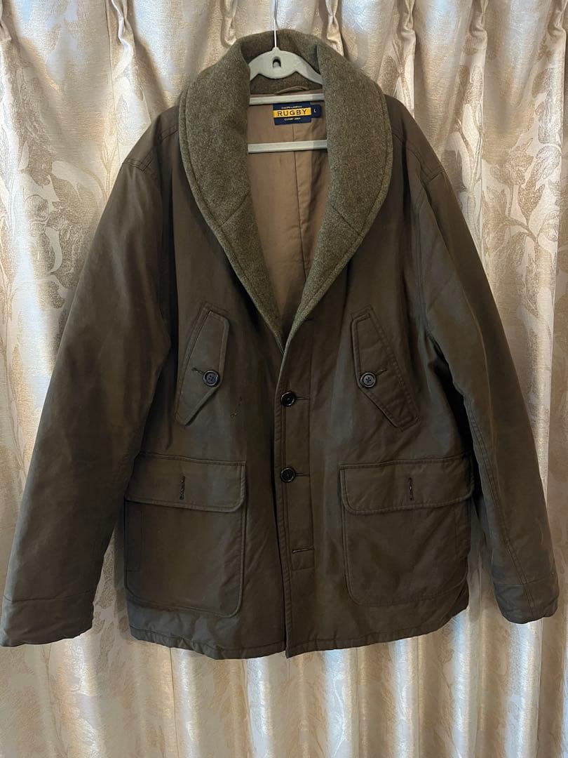 【希少】ポロ ラルフローレン RUGBY ショールカラー キルティングジャケット