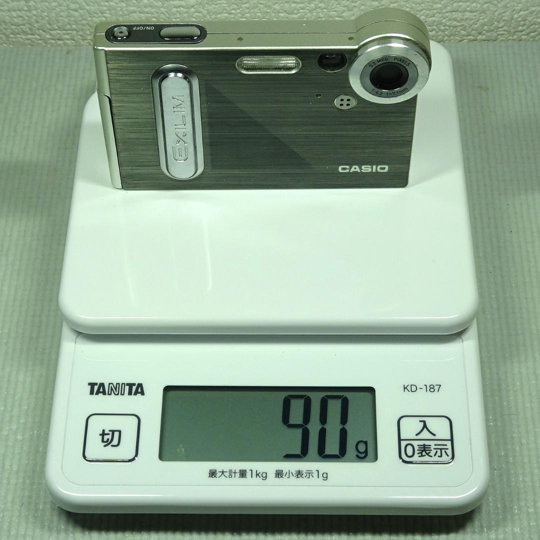 カシオ EXILIM EX-S3 デジカメ 超軽量 バッテリー新品 SD2GB