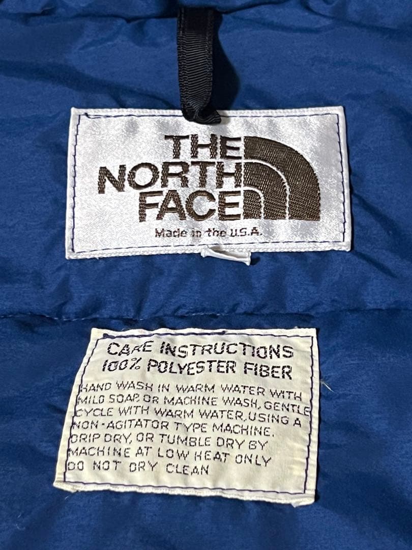 the north face 80s ダウンベスト USA製 XL 茶タグ