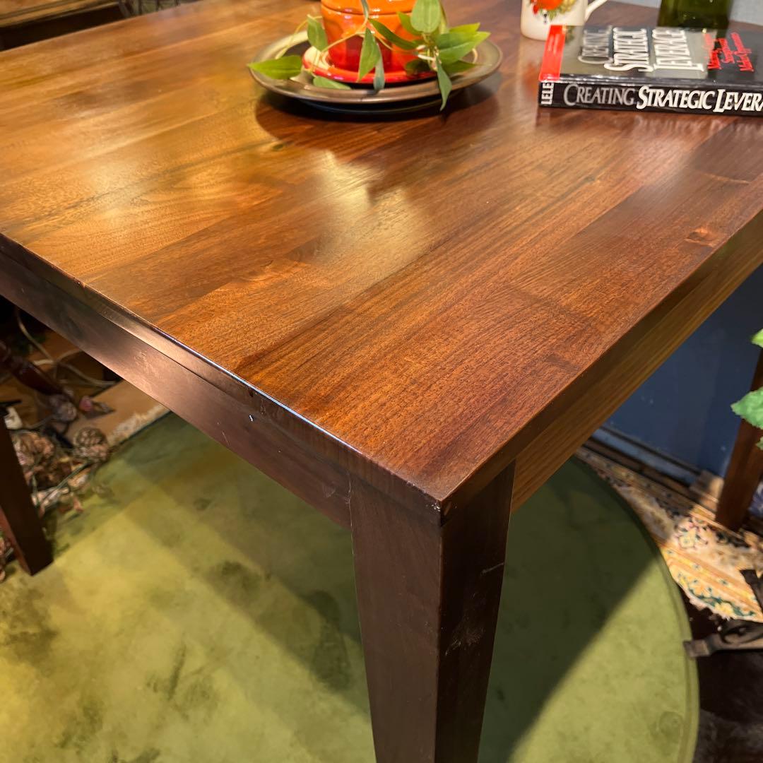 Sale 美品　ヴィンテージ ウォールナット無垢　コンパクト　ダイニングテーブル