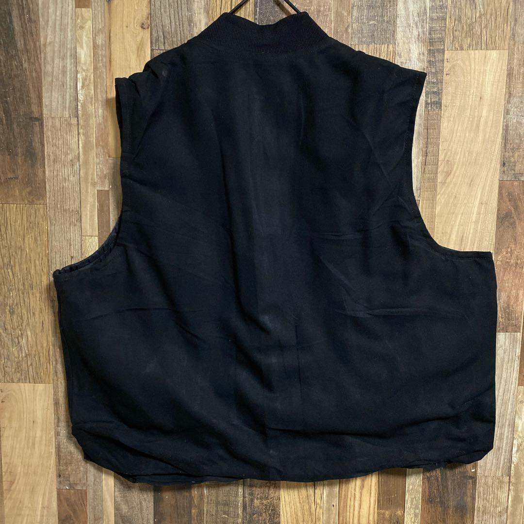 カーハート ダック キルティング ベスト ロゴ 3XL USA古着 アウター