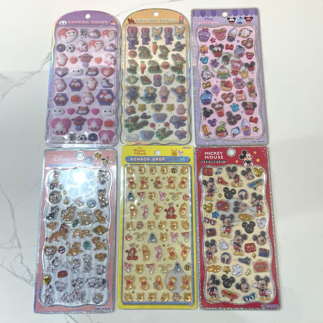 ディズニーボンボンドロップシール6点セット