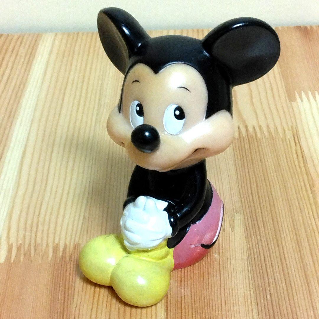 Disney ディズニー ミッキー ソフビ 人形 レトロ