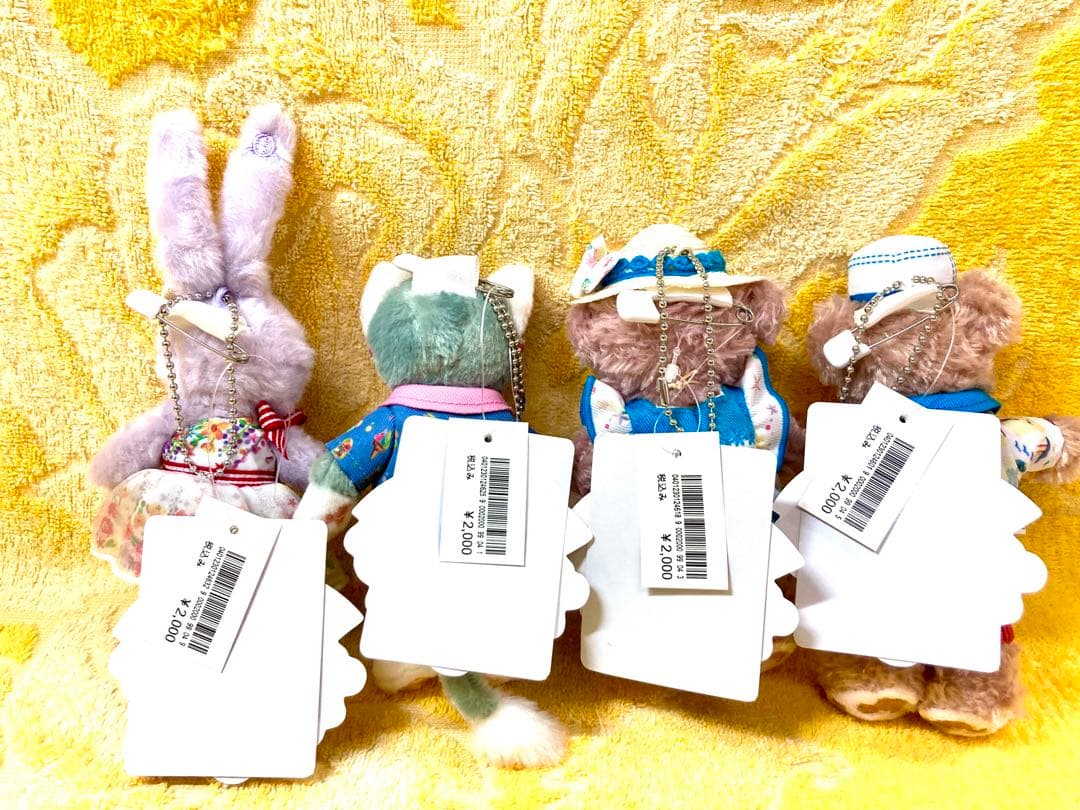 ♡サニーファン♡2019年♡ダッフィー＆フレンズ♡ぬいぐるみバッヂ♡タグ値札付き