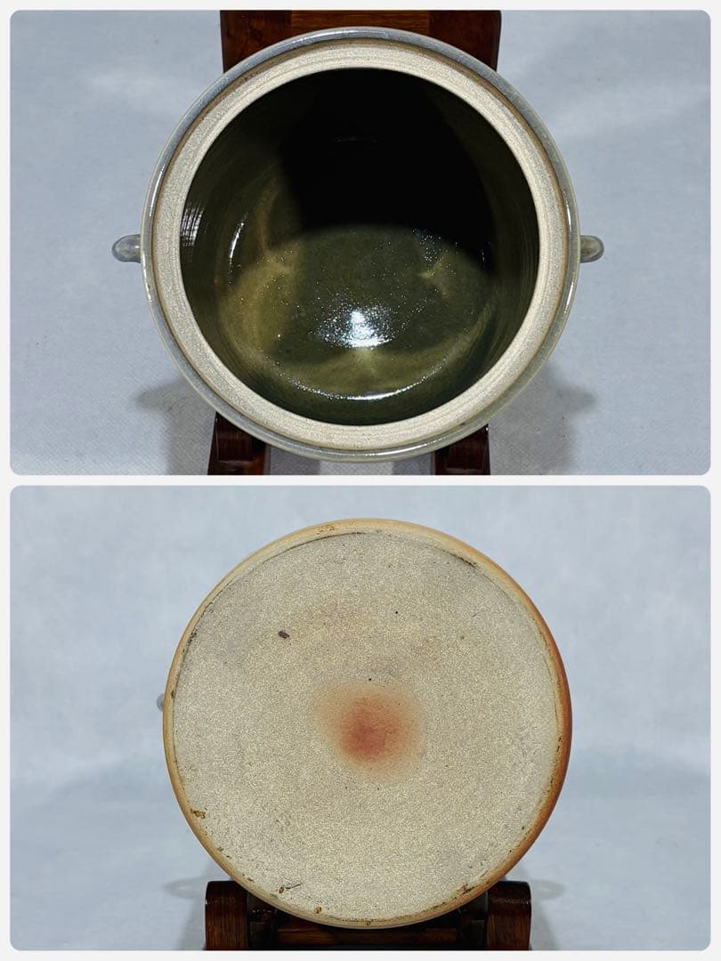 多田焼　雲渓山窯　二代 田村雲渓造　雲龍釜(水指) 美品　共箱　茶道具　送料込