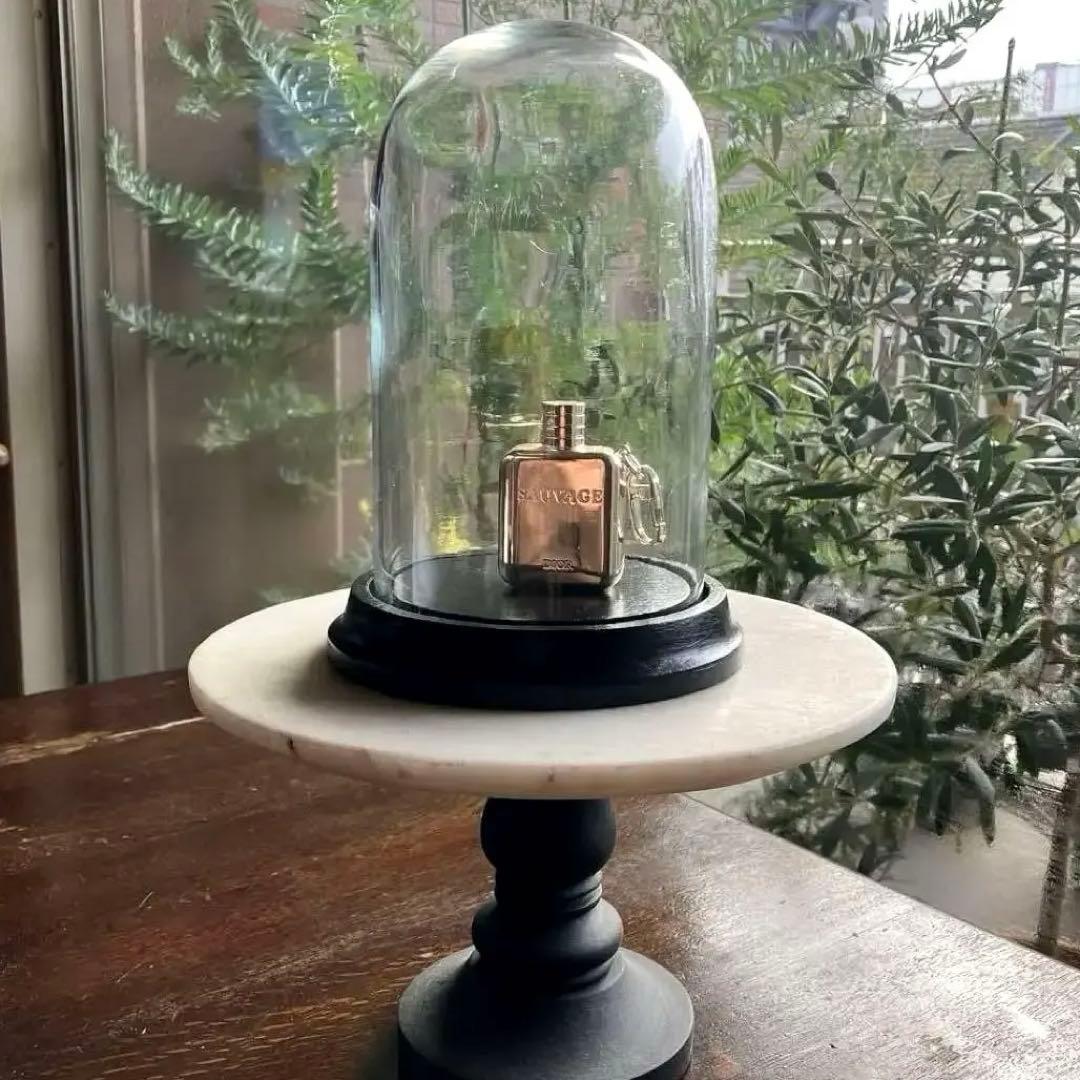 フランスアンティーク　ガラスドーム　気泡