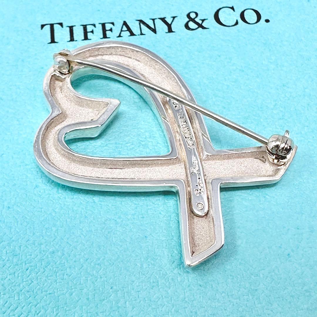 Tiffany ラビングハート　ハート　シルバー　ブローチ　Ag925