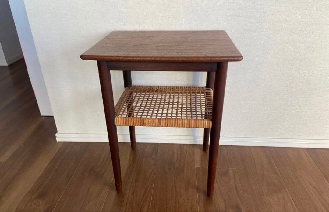 デンマーク　チーク　サイドテーブル　ヴィンテージ　北欧