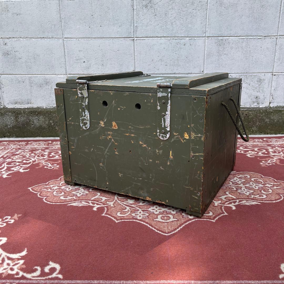 米軍実物 SURPLUS◾️ミリタリー 木製収納箱 ウッドボックス 木箱 軍物