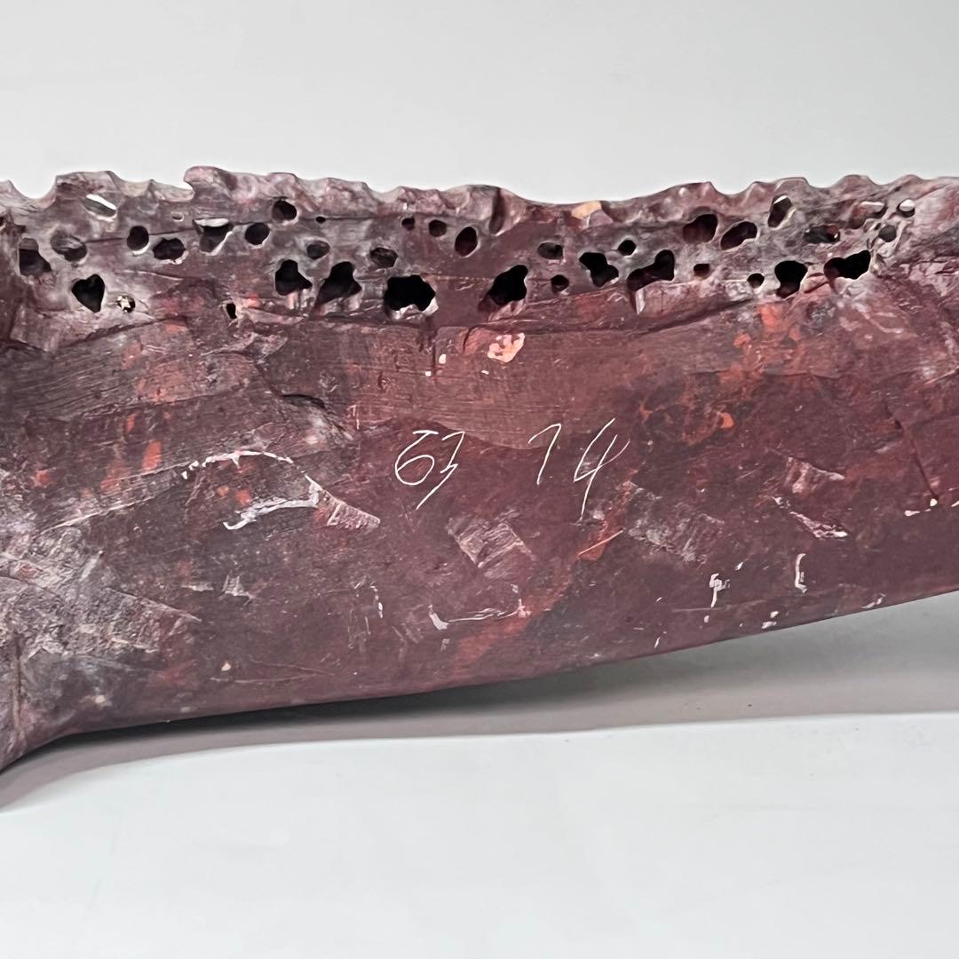 中国 寿山石楼閣山水雕 床飾 置物 彫刻