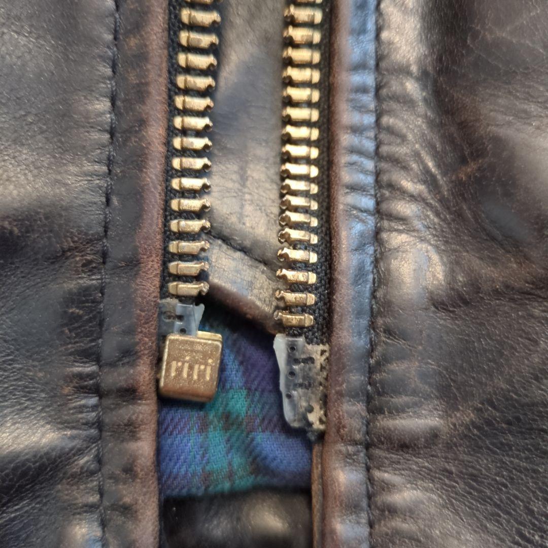 VANSON ENFホースハイドシングルライダースジャケット