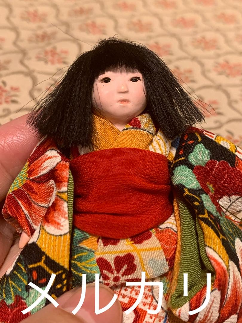 ももけろ堂の市松人形　手作り市松人形　小さないちまさん　豆市松人形　袖人形