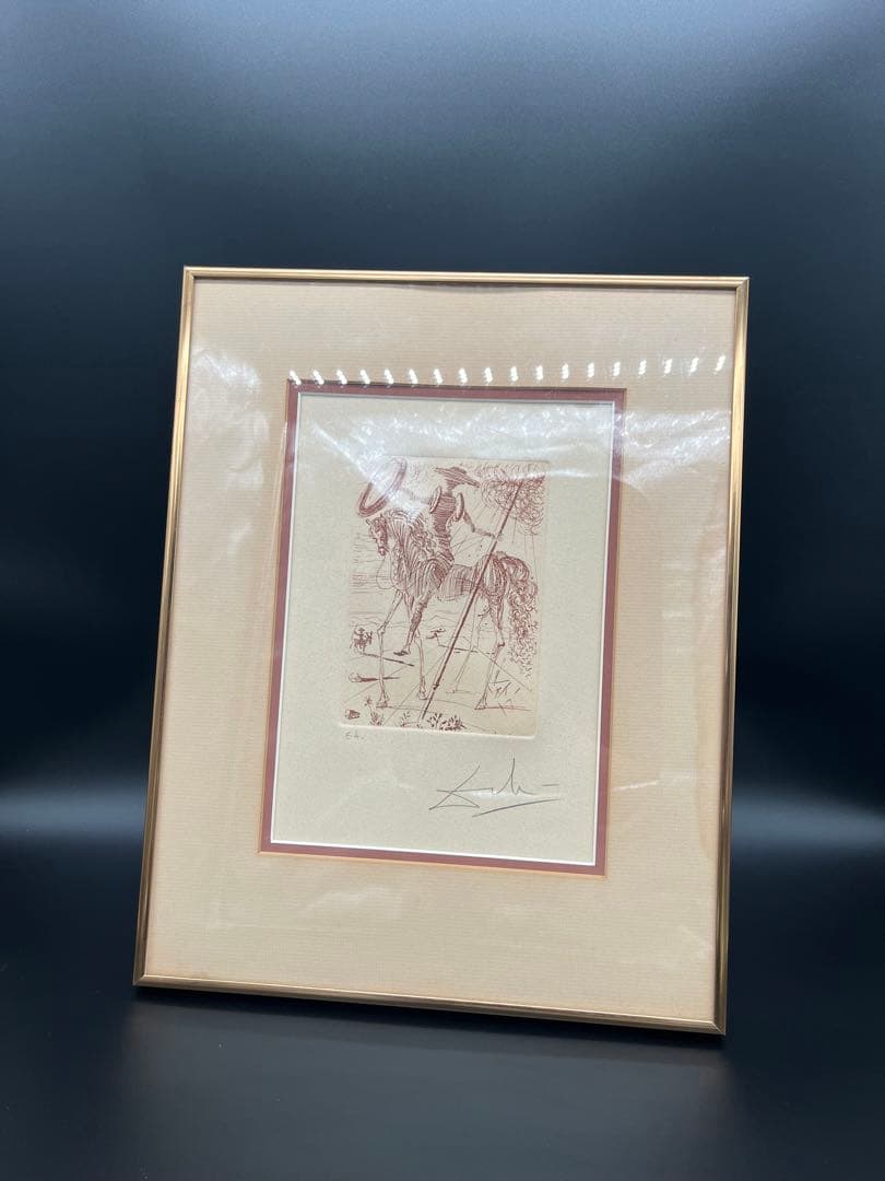 ダリ ドンキホーテ EA オリジナル版画 鑑定書付