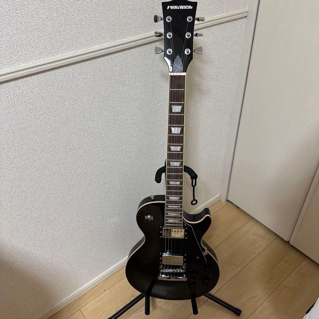 ほえサマ☆ Playtech ブラック エレキギター レスポールタイプ