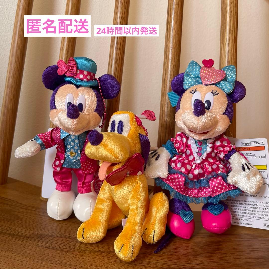 ミニパル ミニーのファンダーランド ぬいぐるみバッジ ミッキー ミニー プルート