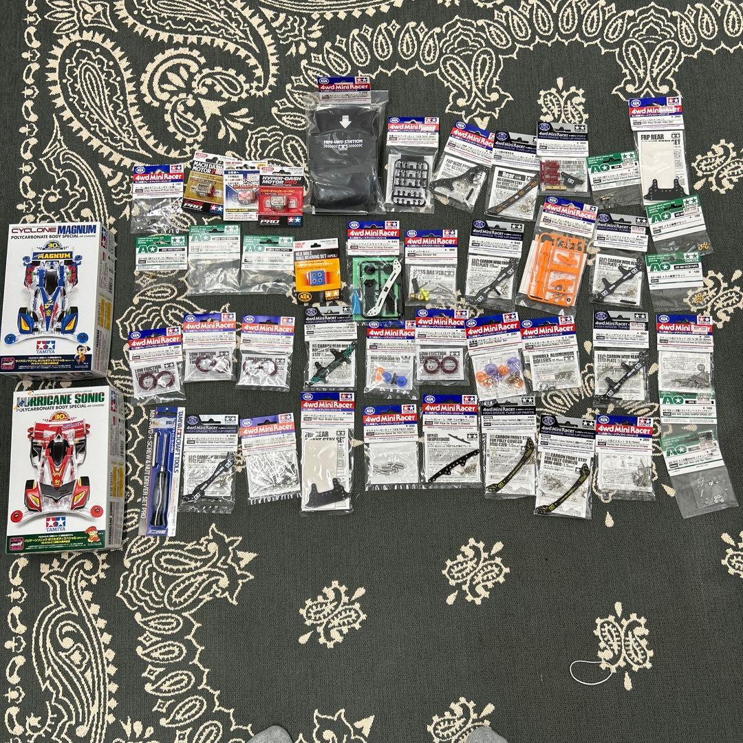 ハリケーンソニック　サイクロンマグナム　ポリカ　ミニ四駆パーツ工具セット