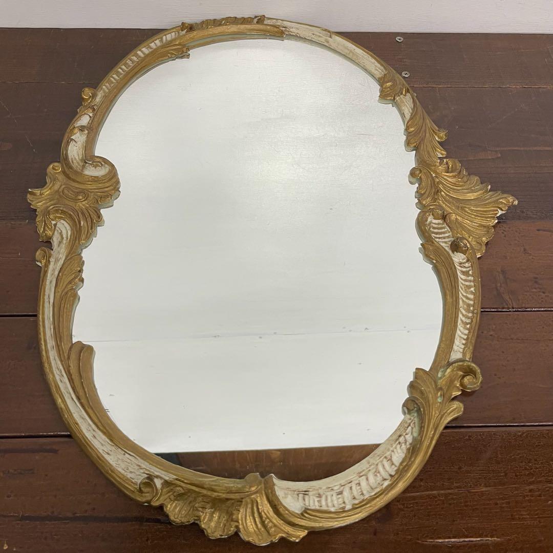 アンティークミラー イタリア製 ロココ調