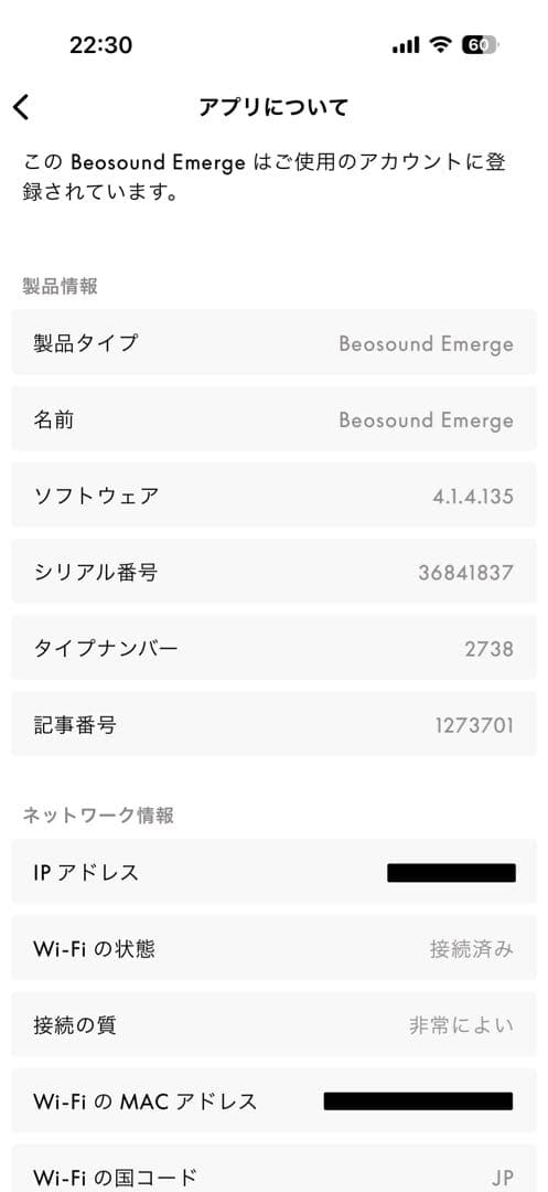 【新品同様】Bang & Olufsen Beosound Emerge