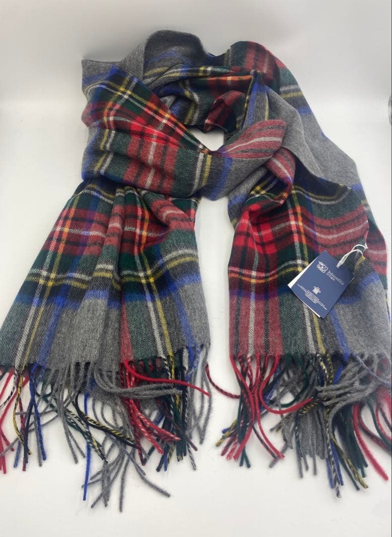 JOHNSTONS ジョンストンズ 大判チェックストール　グレースチュワート