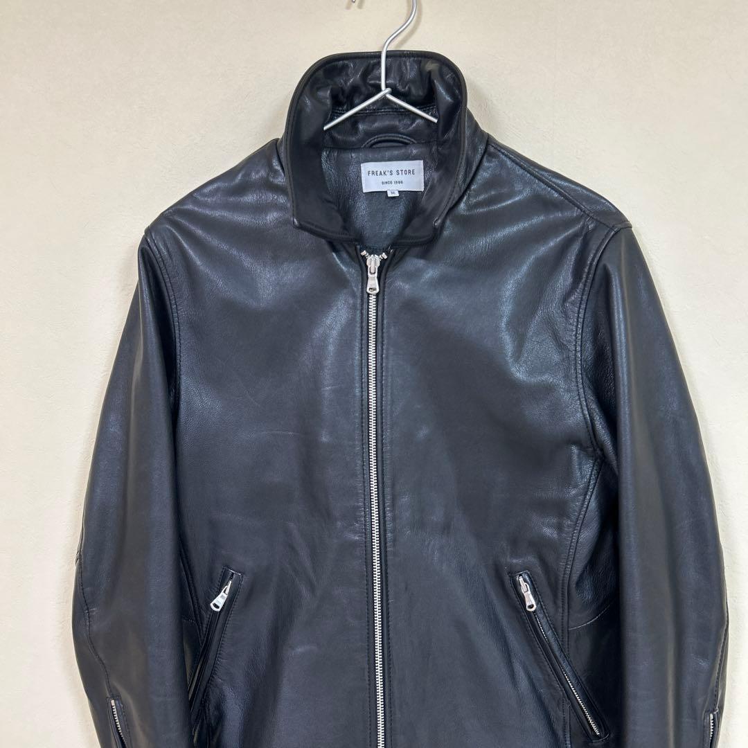 フリークスストア　レザージャケット　シングル　ライダースジャケット　M 山羊革
