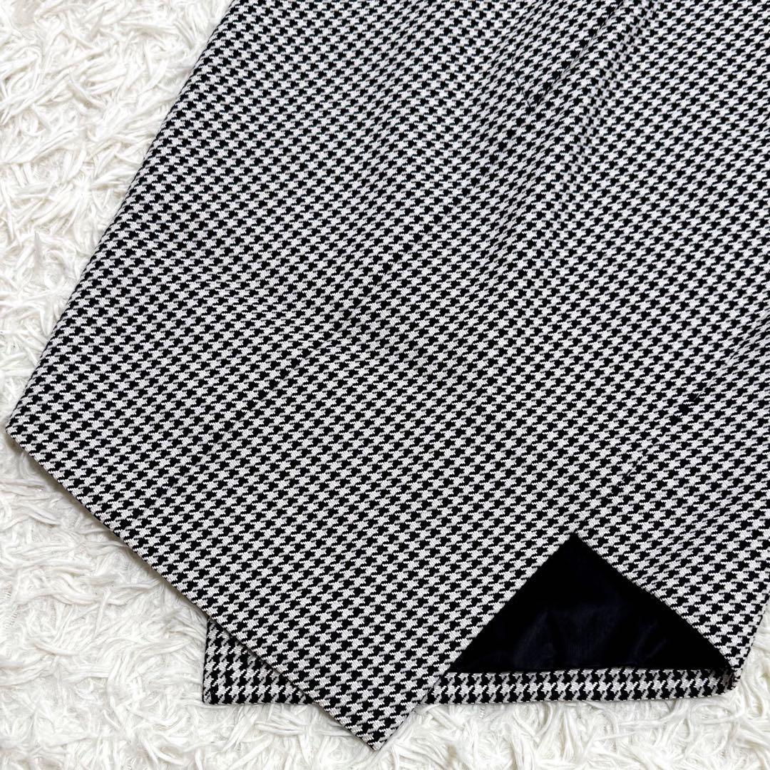 BALENCIAGA バレンシアガ 変形スカート BBロゴ ゴールド金具 千鳥柄