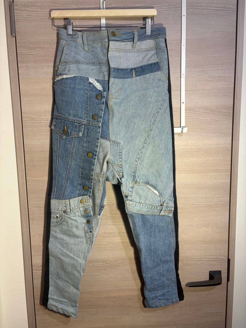 NOZOMI ISHIGURO ノゾミイシグロ　デニムパッチワークサルエル