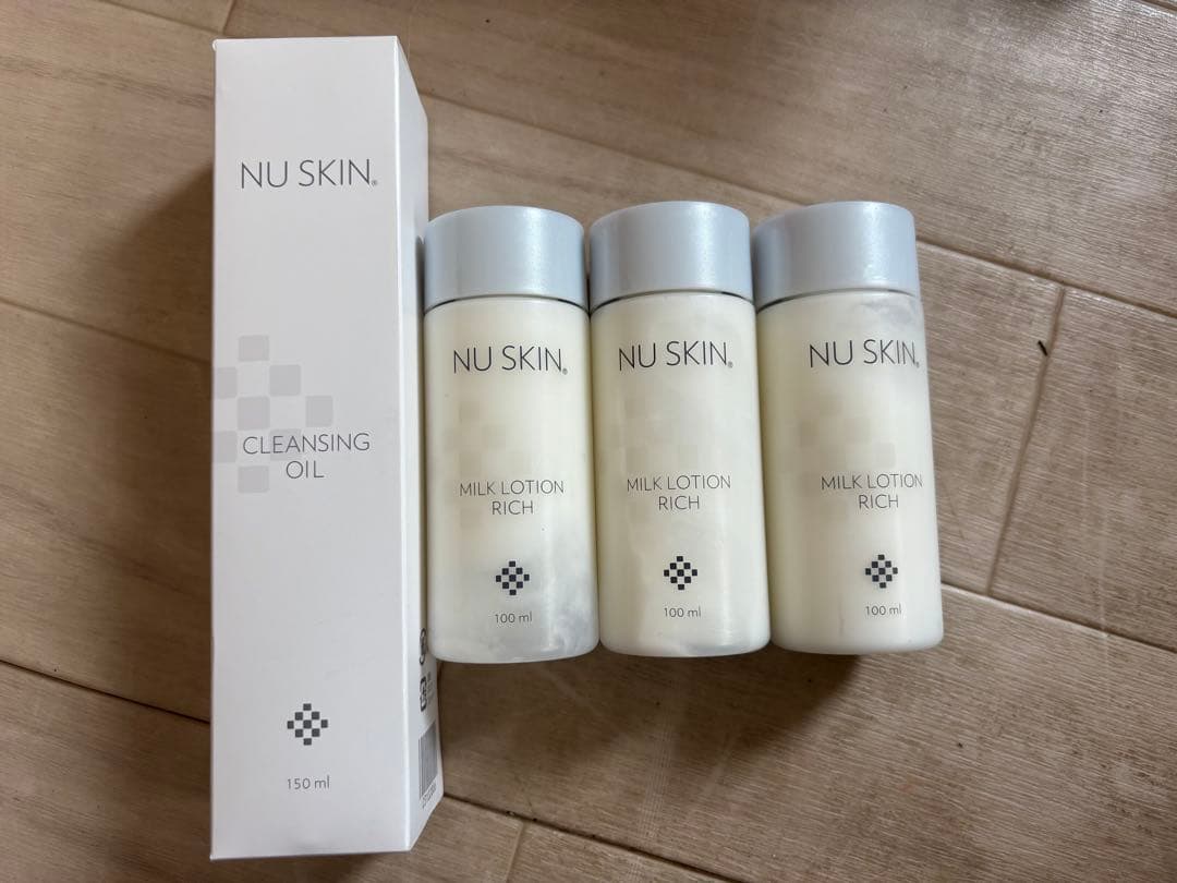 NU SKIN クレンジングオイル & ミルクローションリッチ ３本　セット
