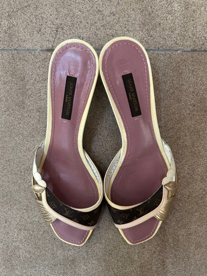 Louis Vuitton ルイ・ヴィトン　ミュール　　 ブラウン/ベージュ