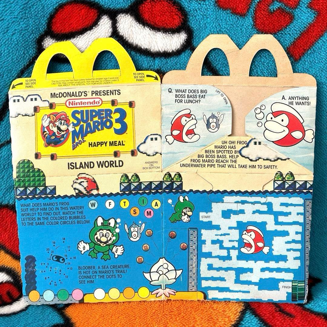 スーパーマリオブラザーズ3 ミールボックス ビンテージ 紙もの コレクション
