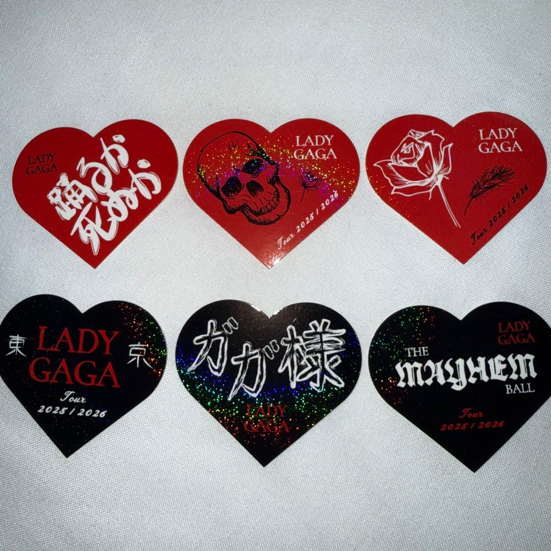 LADY GAGA レディーガガ メイヘム 日本 ステッカー 6種コンプ ①