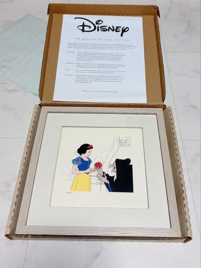 高島屋ディズニー展未使用Disney 白雪姫 アートワーク フレーム277mm