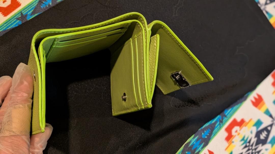 【明日消去】極美品 ロエベ アナグラム 8cc ウォレット 三つ折り財布