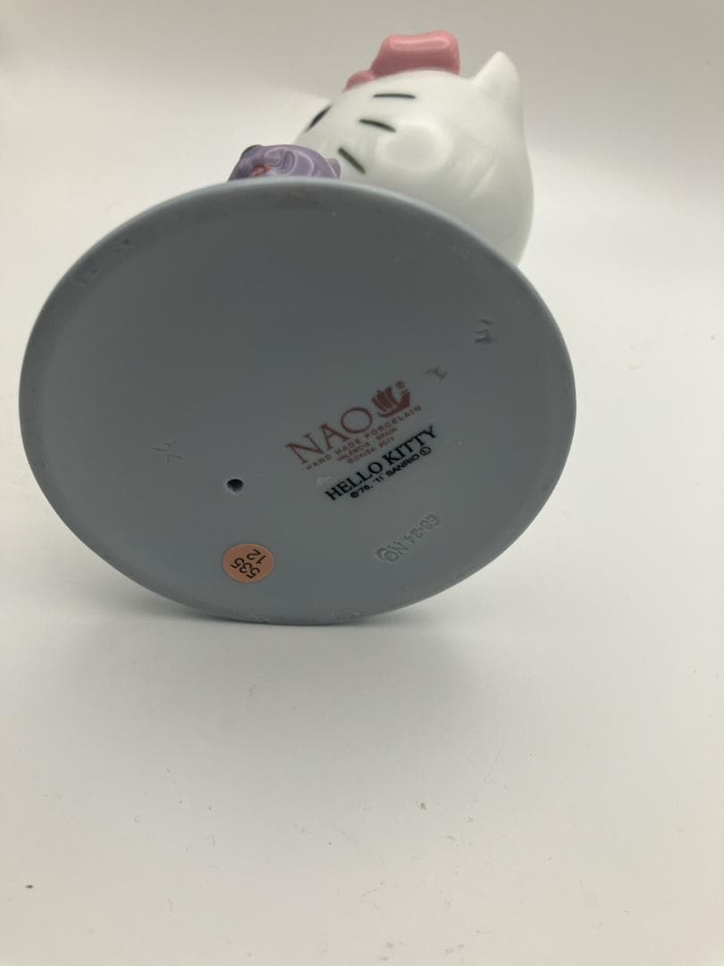 【希少】NAO ハローキティ 陶器 フィギュリン ケーキ＆テディベア