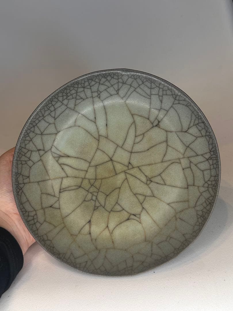 Qucollect專用宋代　哥窯　青瓷　盤　開片　古陶磁　青瓷皿　骨董