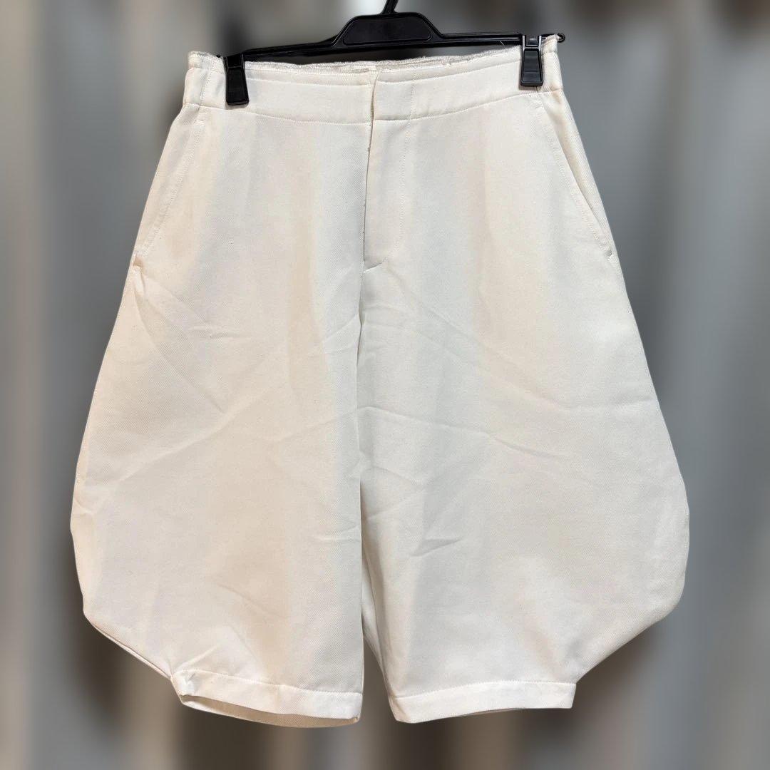コムデギャルソン ホワイト ガウチョパンツ バルーン　サルエル
