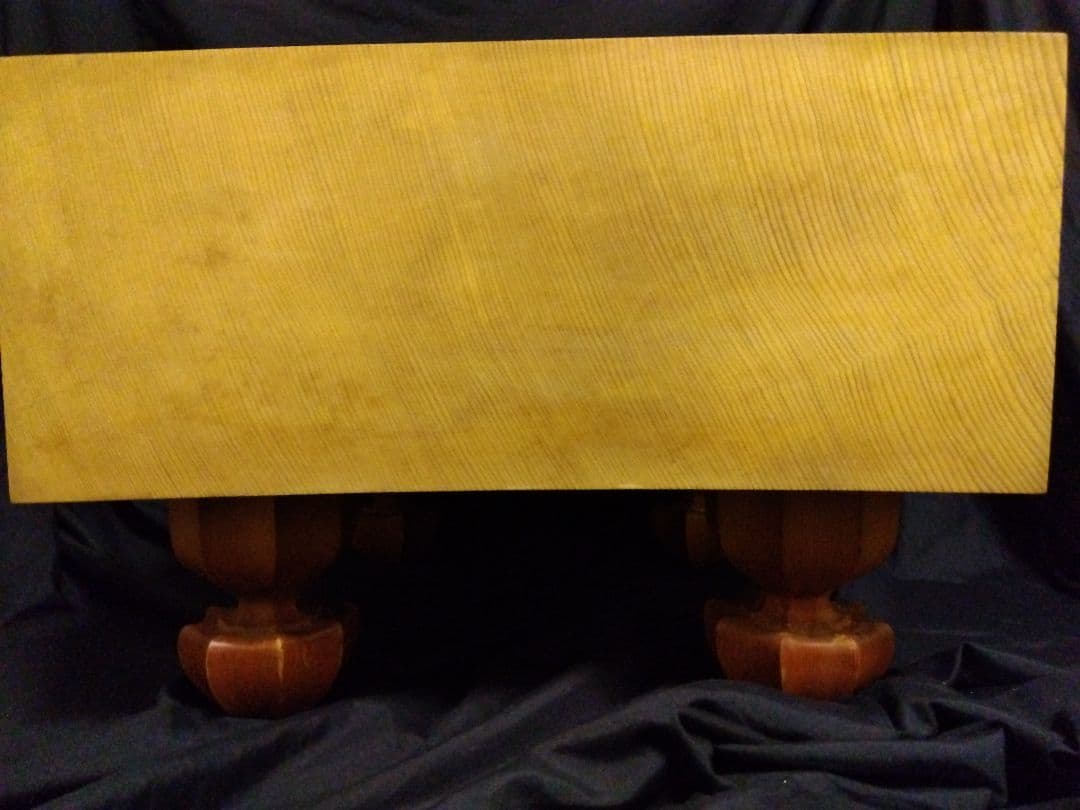 本榧脚付き　5寸7分+桐製カバー+布カバーセット　天然うるしによる太刀盛り